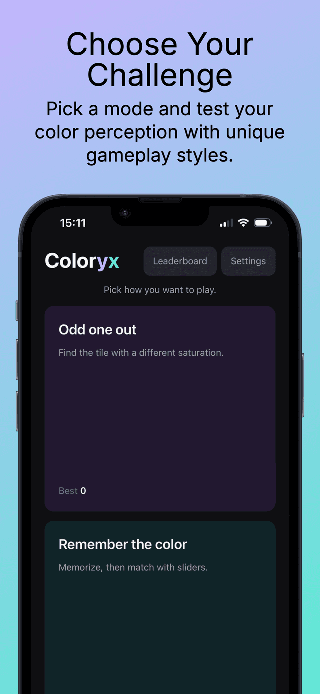 Coloryx Splash Screen